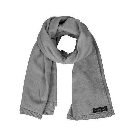 Odei Merino Wool Scarf Gray - Heritage by Laulhère