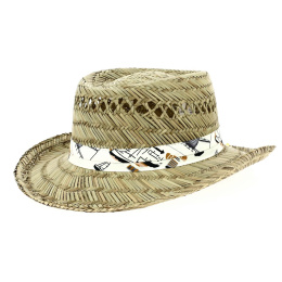Veracruz straw hat in gambler shape