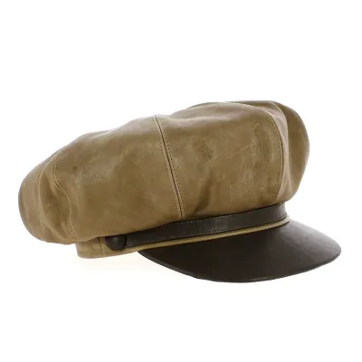 Casquette Marlon Brando gavroche en cuir
