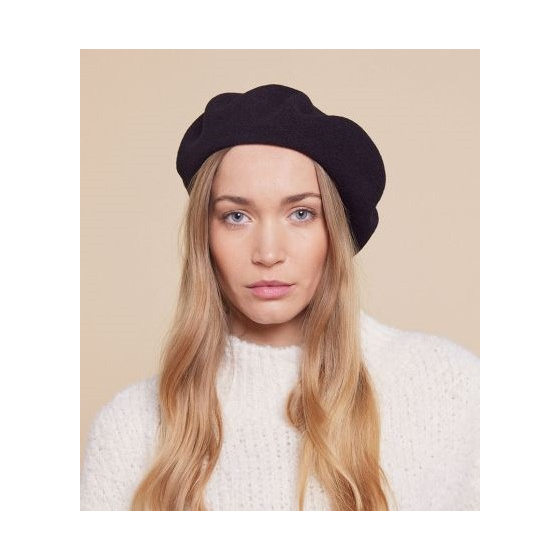 Béret Basque Laine Vierge Noir - Heritage by Laulhère