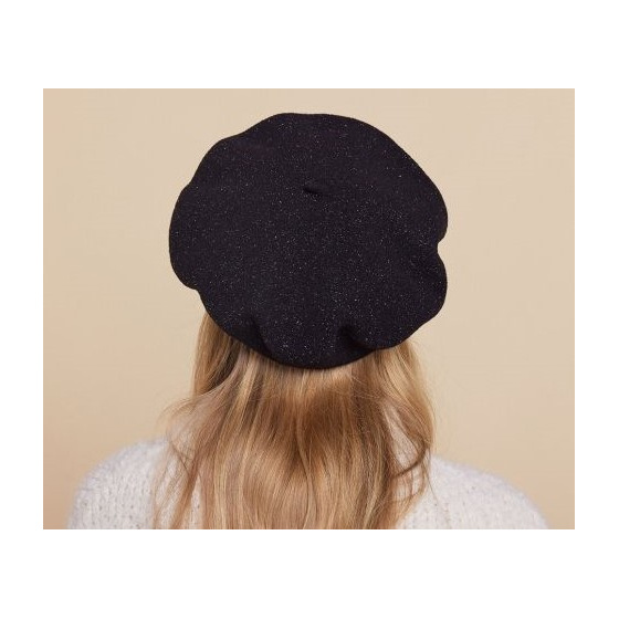 Le Véritable Black Lurex Beret - Heritage by Laulhère