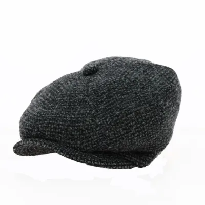 Gizonki Gray & Black Cap Made In France - Laulhère Reference: 20382| Traclet Hat Shop