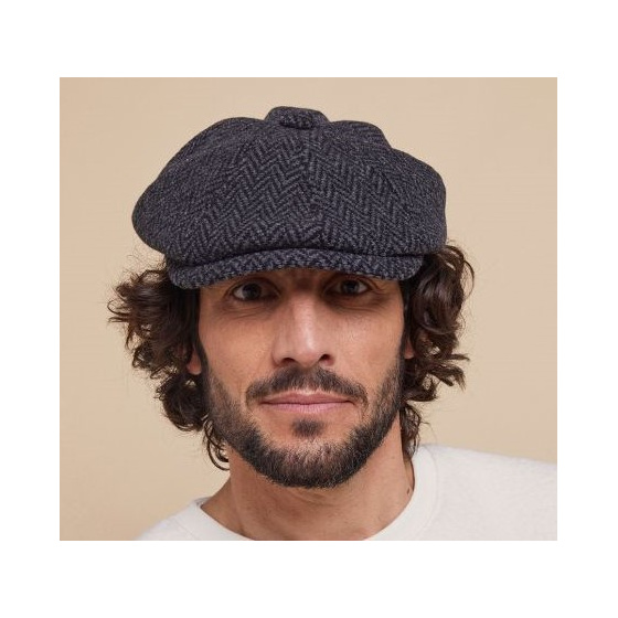 Casquette Gizonki Gris & Noir Made In France - Laulhère