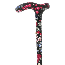 Folding Cane with Fruit Patterns - Fayet