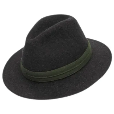 Chapeau Traveller Centuri Feutre Laine Olive - Traclet  Reference : 20388| Chapellerie Traclet