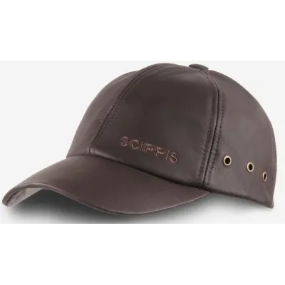 Melbourne Leather Baseball Cap Brown - SCIPPIS - Traclet - buy leather cap Reference: 20397| Chapellerie Traclet