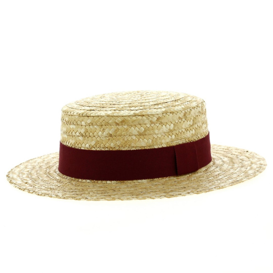 Boater hat with customized ribbon Boater hat with customized ribbon