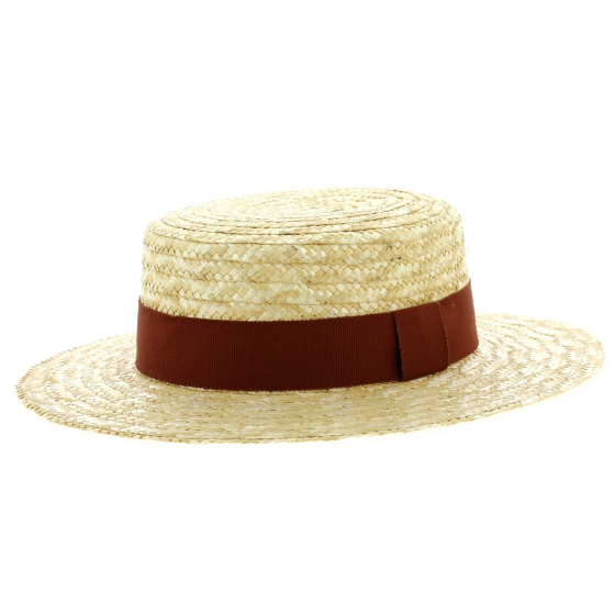 Boater hat with customized ribbon Boater hat with customized ribbon