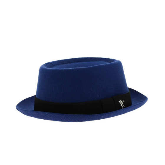 Blue Hausmann Porkpie Hat