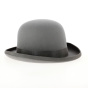 Grey Fur Felt Bowler Hat - Flechet