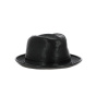 Traclet soft leather black trilby hat