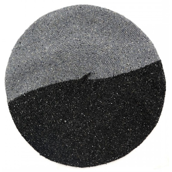 Béret Été Coton Soie & Lin Noir - Gris - Le Béret Français