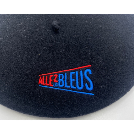 Official Navy Allez Les Bleus Beret - Le Béret Français