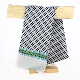 Grey men's silk scarf