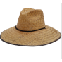 Closed weave Tycoon Crown straw lifeguard hat
