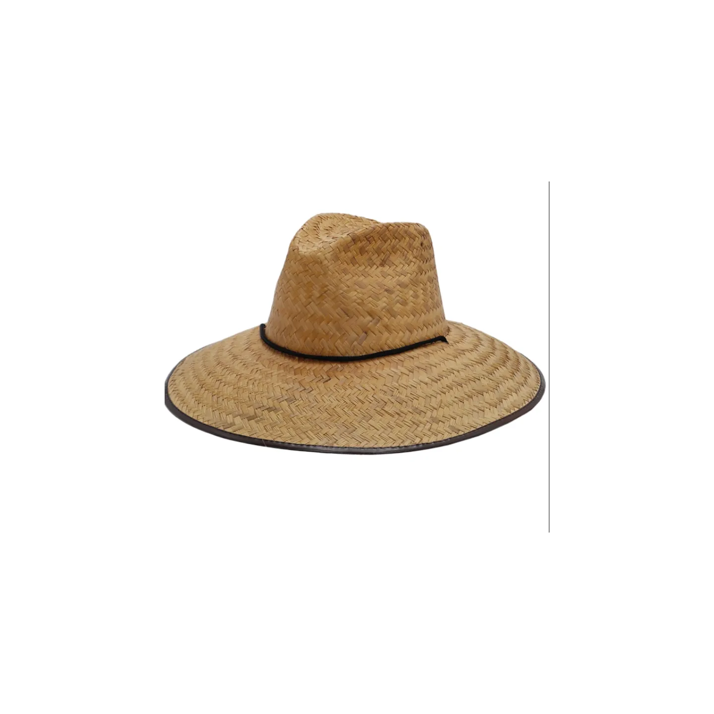 Closed weave Tycoon Crown straw lifeguard hat