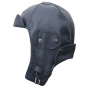Sacramento Blue Leather Driving Cap - Stetson