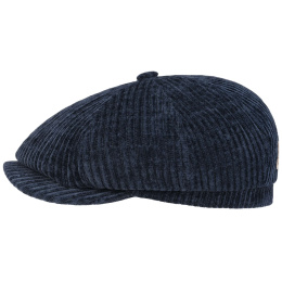 Blue Corduroy Hatteras Cap Dwayn - Stetson