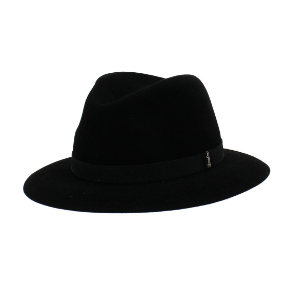 Hat Borsalino Rain Proof black Reference 533 Chapellerie Traclet