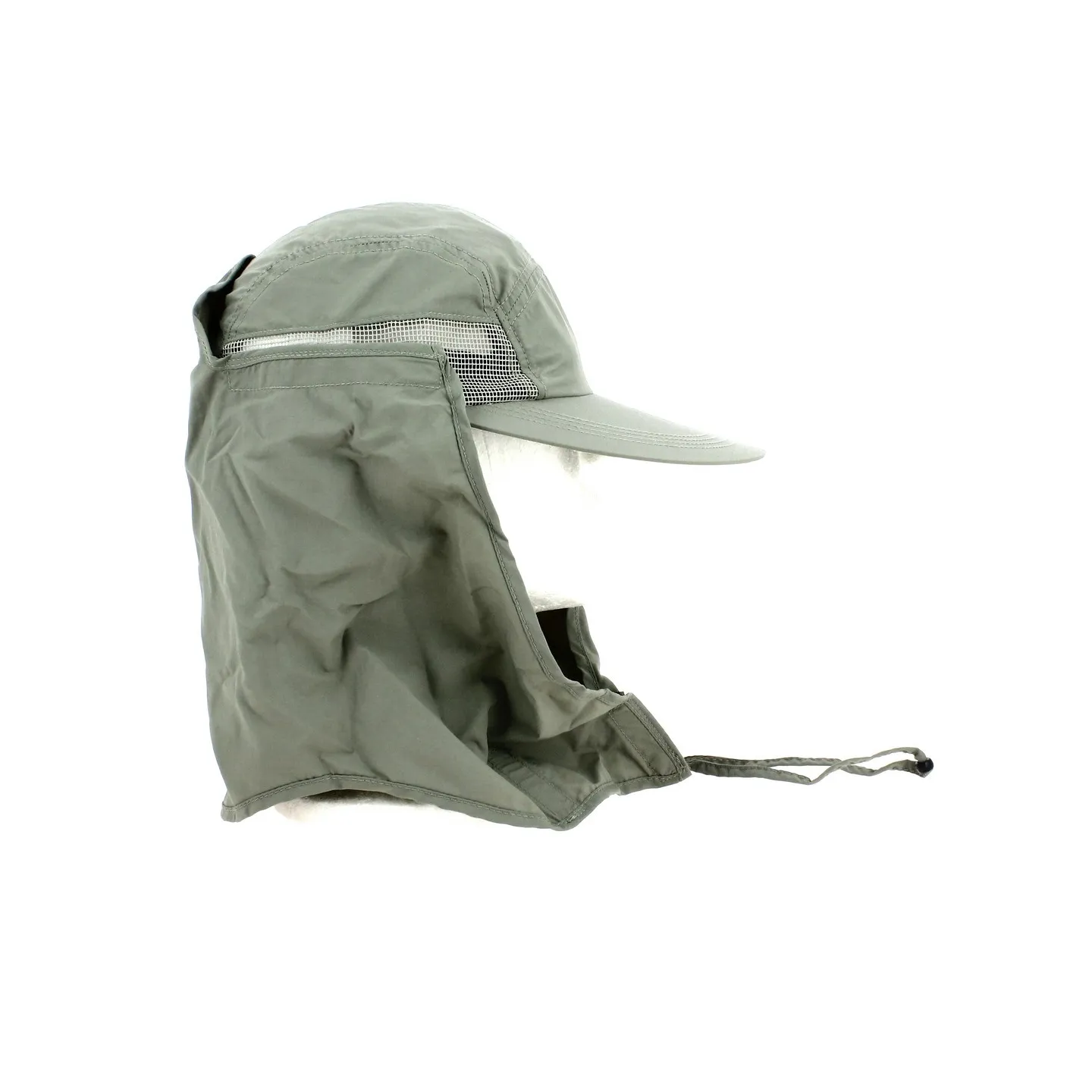 Trek cap with integrated neck cover