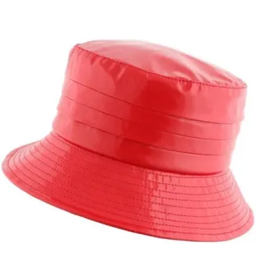 Red Alizia Rain Bucket Hat - Flechet Reference: 20507| Traclet Hat Shop