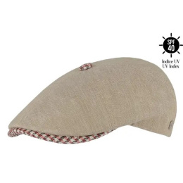 Quimper Flat Cap linen UPF 40+ - Flechet