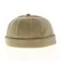 Beige cotton Miki cap UPF 50+