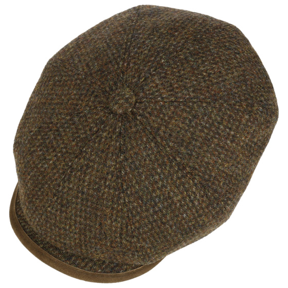Hatteras Virgin Wool Harris Tweed Cap - Stetson