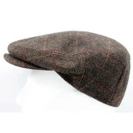 Piero Wool Flat Cap Brown - Traclet