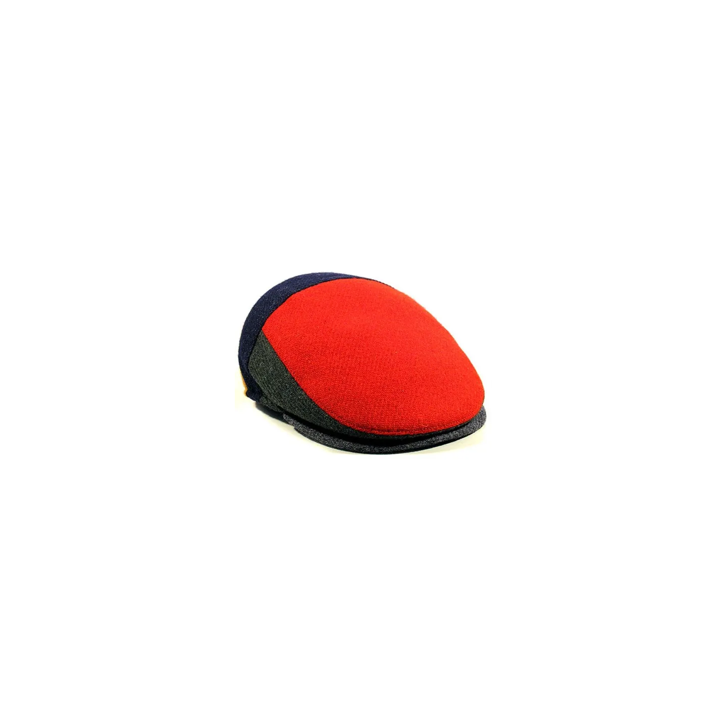 Velvo Patchwork Multicolor Wool Flat Cap - Traclet