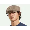 Brixton Brood Newsboy Plaid Cap - Sand ref 16575 traclet hat shop