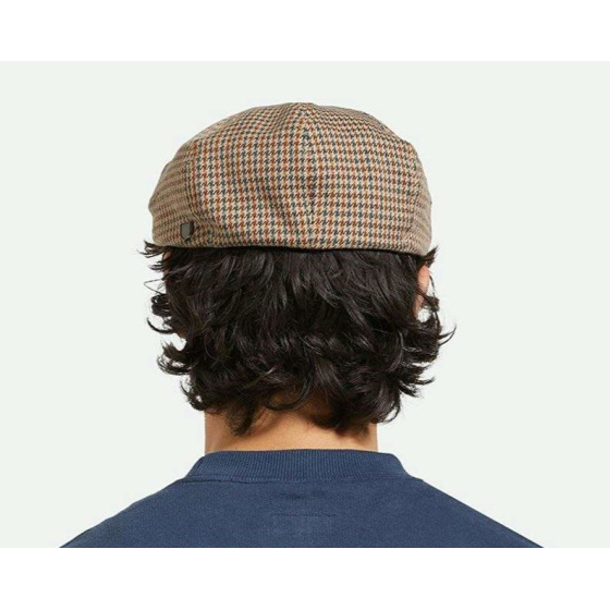 Brixton Brood Newsboy Plaid Cap - Sand