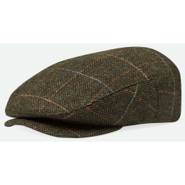 Brixton Hooligan Wool Olive Herringbone Cap