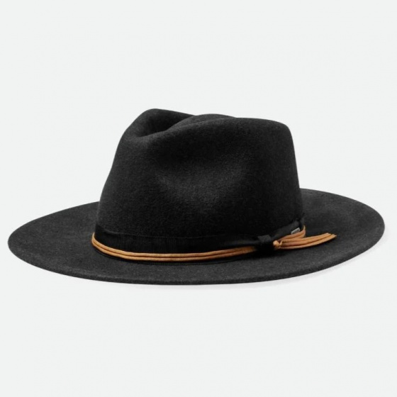 Brown Felt Dayton Traveler Hat - Brixton