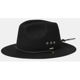 Wesley Traveller Hat GUARD Felt Black - Brixton