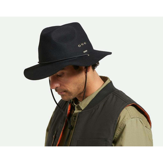 Chapeau Traveller Wesley Feutre GUARD Noir - Brixton