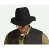 Chapeau Traveller Wesley Feutre GUARD Noir - Brixto  Reference : 20552| Chapellerie Traclet