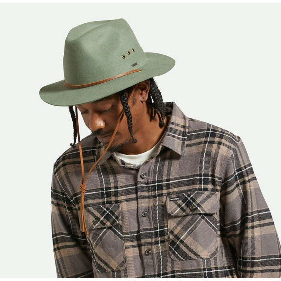 Traveller Hat Wesley Felt GUARD Light Moss - Brixton