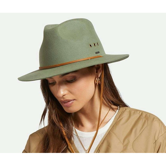 Chapeau Traveller Wesley Feutre GUARD Light Moss - Brixton