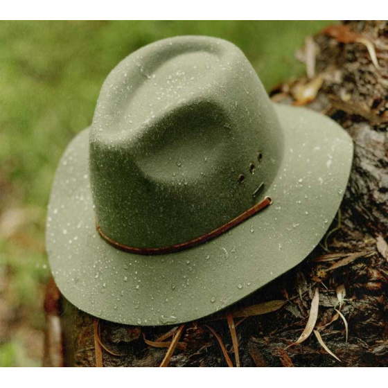 Traveller Hat Wesley Felt GUARD Light Moss - Brixton