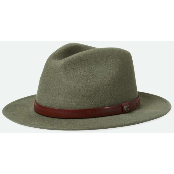 Messer Wool Felt Green Fedora Hat - Brixton