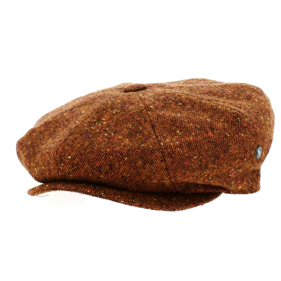 Irish Galway Newsboy Cap - Rust - Traclet
