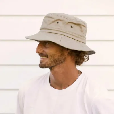Chapeau Bob Beige Coton UPF 50+ - Conner Hats