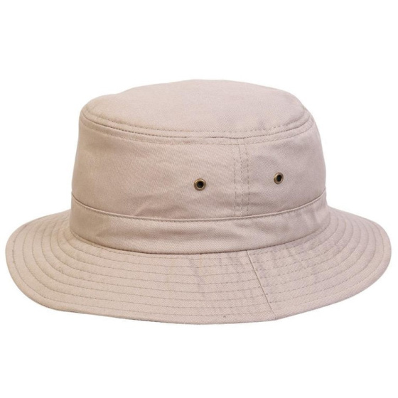 Beige Cotton Bucket Hat UPF 50+ - Conner Hats