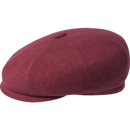 Wool Hawker Beret Cap Wine Red - Kangol