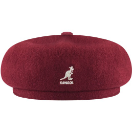 Wool Hawker Beret Cap Wine Red - Kangol