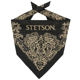 Black Cotton Fancy Bandana - Stetson