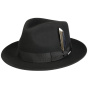 Lincoln Wool & Cashmere Fedora Hat Black - Stetson