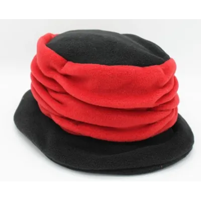 Tavira Fleece Hat Women's Black & Red - Traclet Reference: 20607| Traclet Hatshop