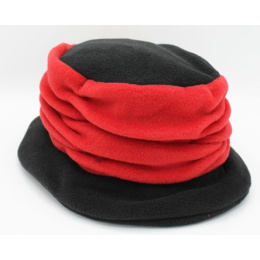Tavira Fleece Hat Women's Black & Red - Traclet